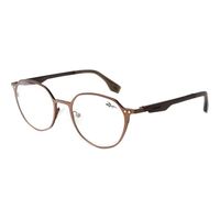 LV.MU.1247-0202.1 Armacao Para Oculos de Grau Masculino Reebok Multi Polarizado Marrom -1-